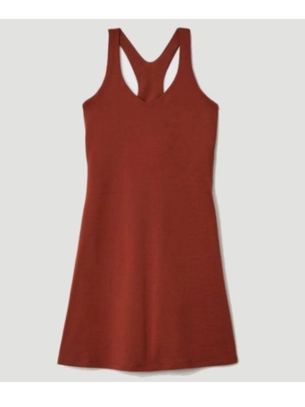 girlfriend collective Mahogany Brown Lola Exercise Dress